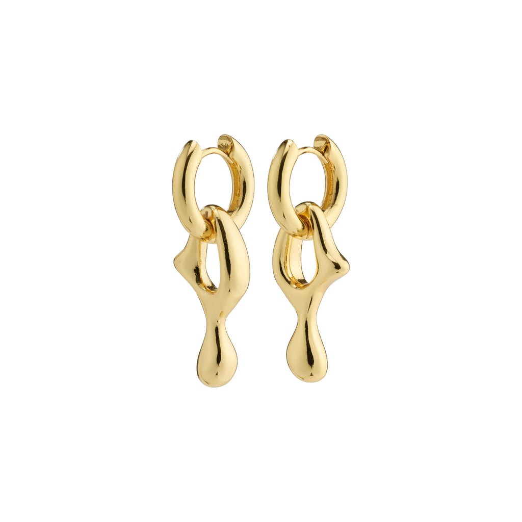 Wave Recycled Earrings  - Gold Plated