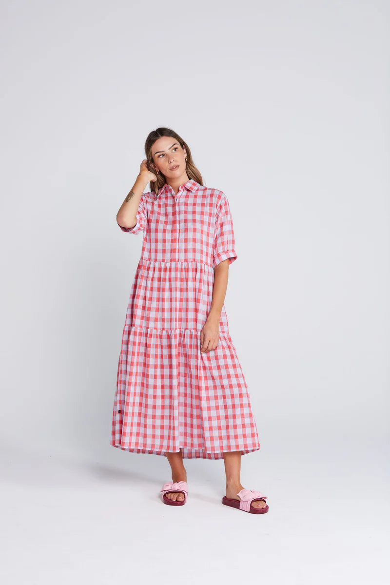 Luna Dress - Check Mate | Paddington Store