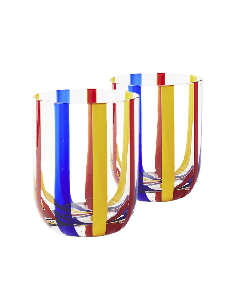 Island Stripe Tumbler Glass (2P Set)