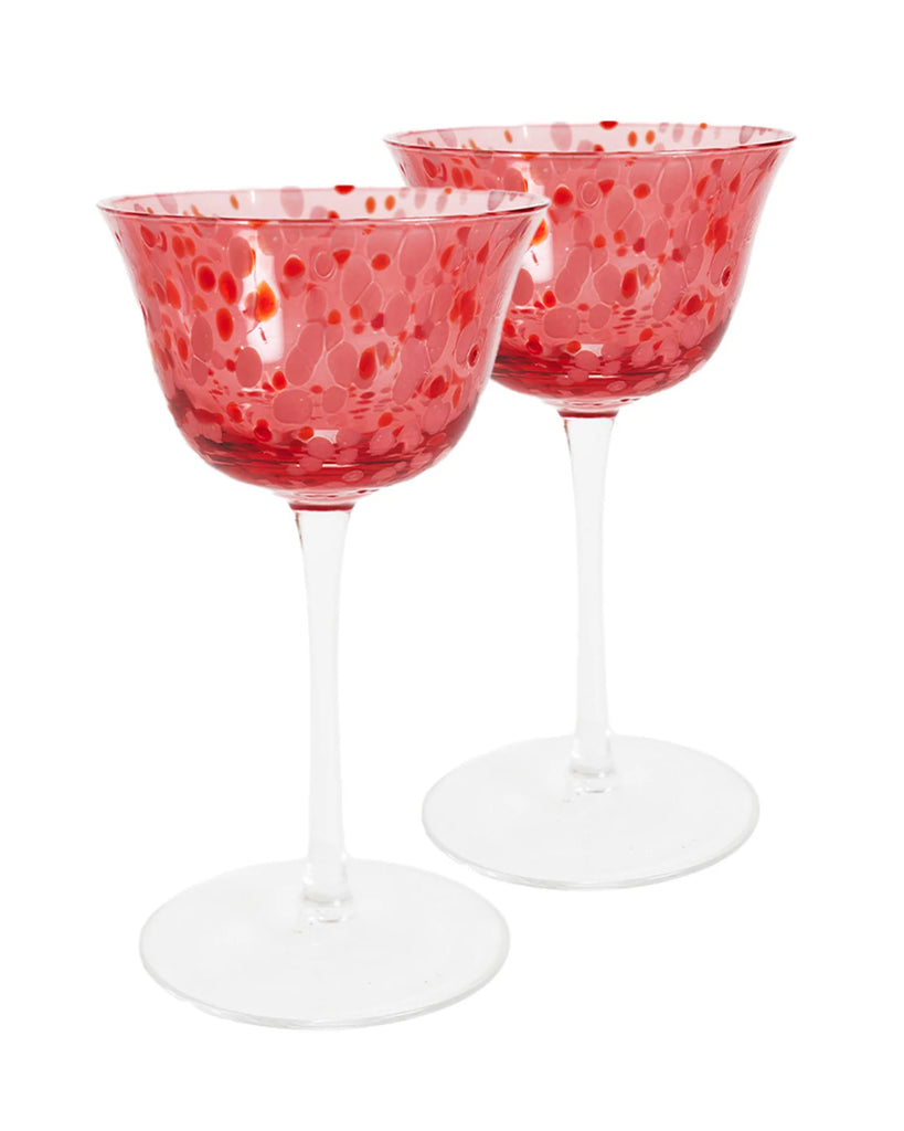 Coupe Glass - Sweetheart Speckle