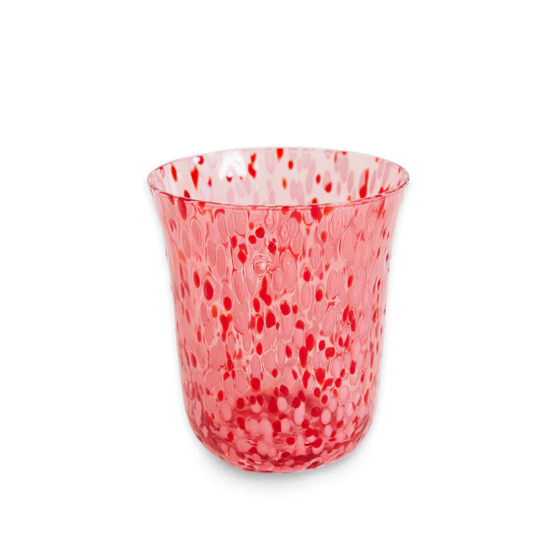 Tumbler Glass - Sweetheart Speckle