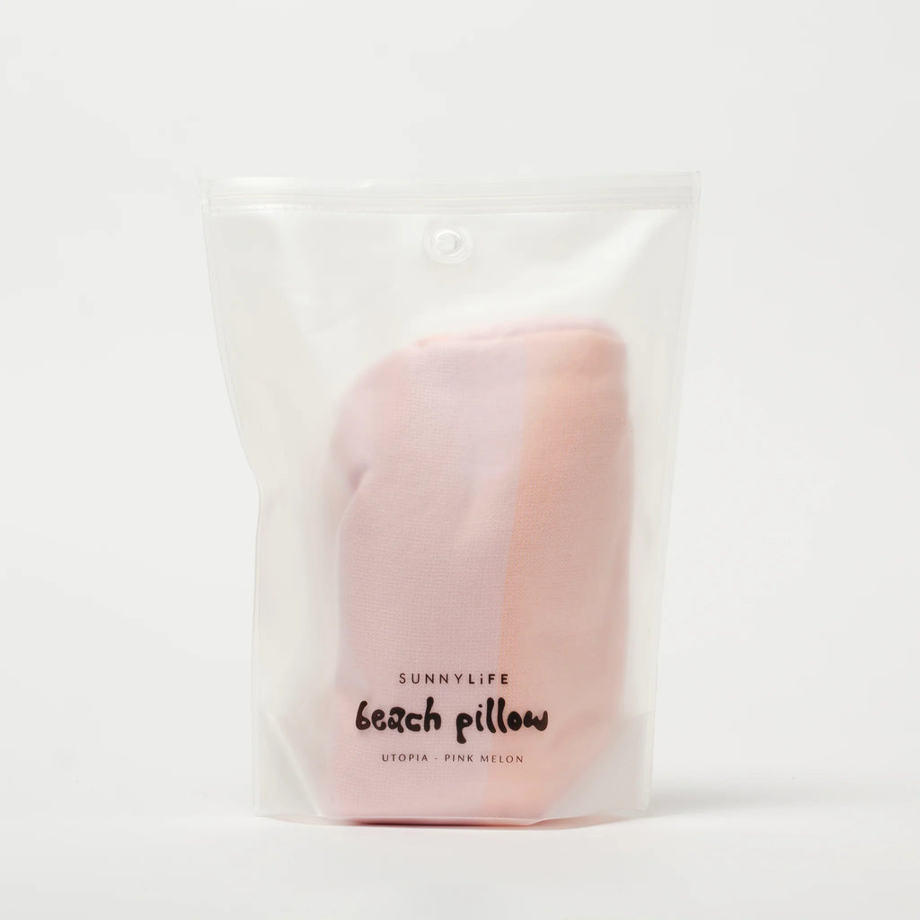 Beach Pillow - Utopia Pink Melon