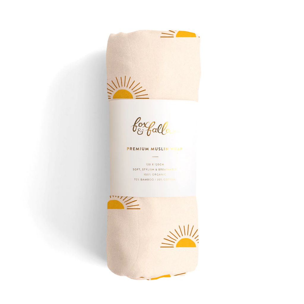Organic Muslin Wrap - Suns