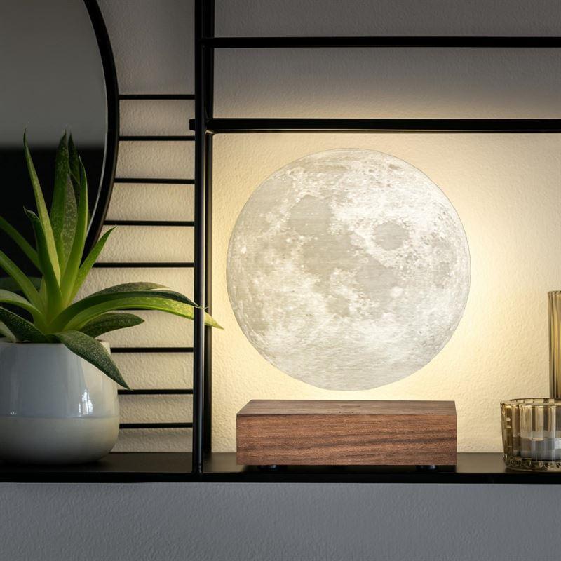Smart Moon Lamp - Walnut Wood