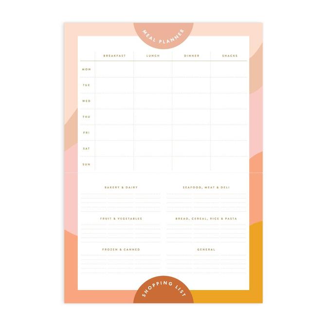 Paddington-Store-Fox &#038; Fallow – Meal Planner A4 Magnet Notepad – Muse
