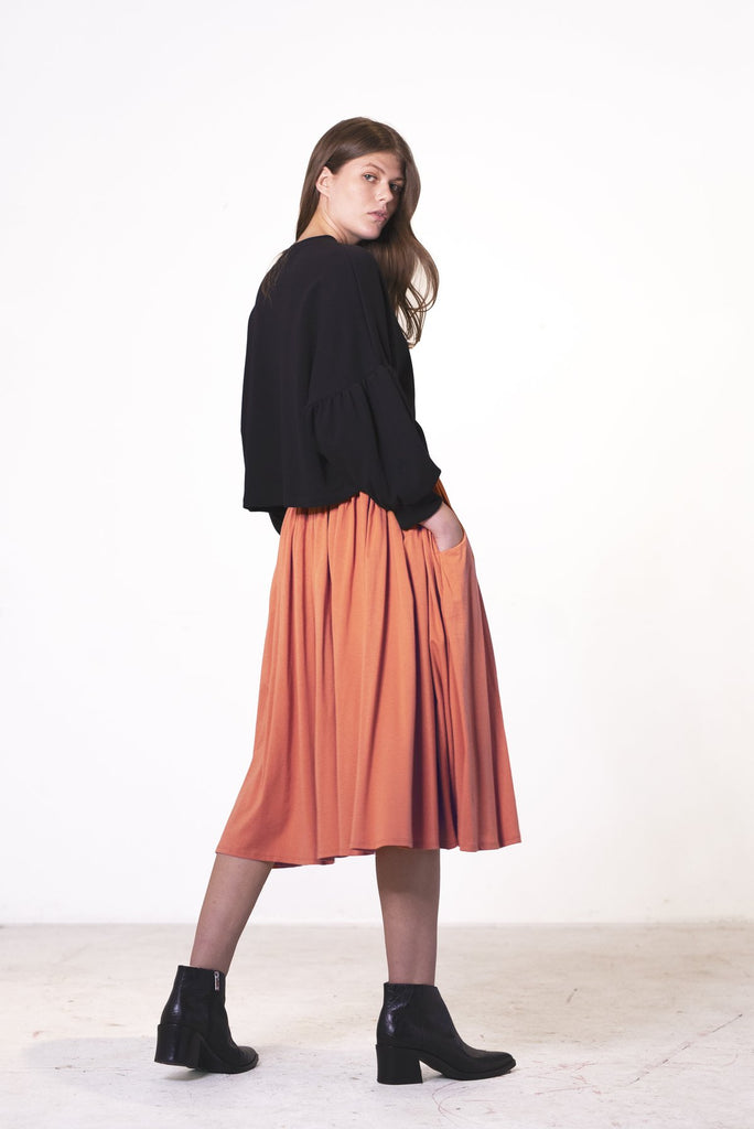 Paddington-Store-Recreate&#8211;Gesture-Skirt-Terracotta
