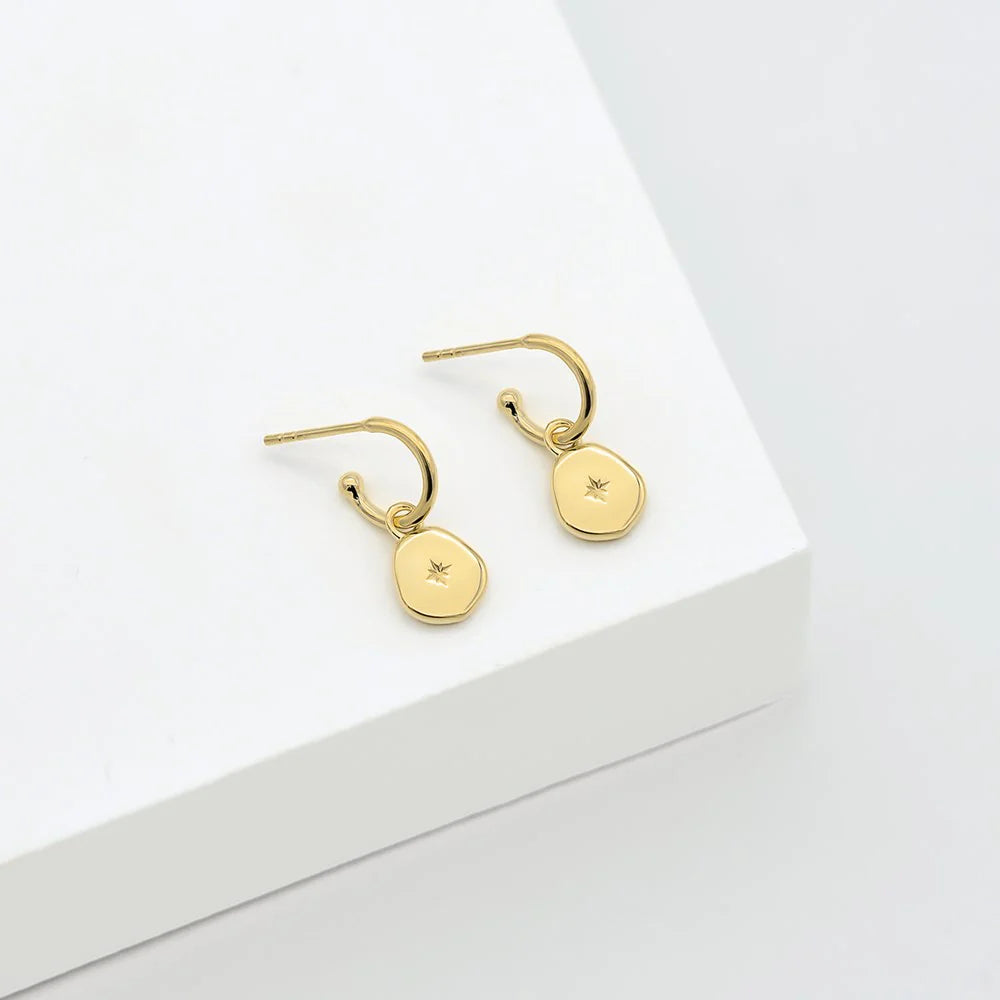 Vega Hoop Earrings - Gold