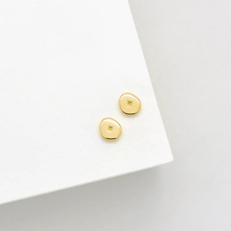 Vega Stud Earrings - Gold