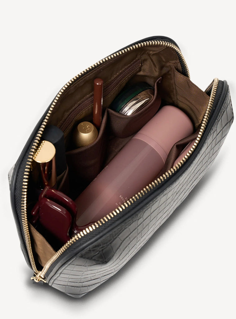 Tate Tech Pouch - Black Croc