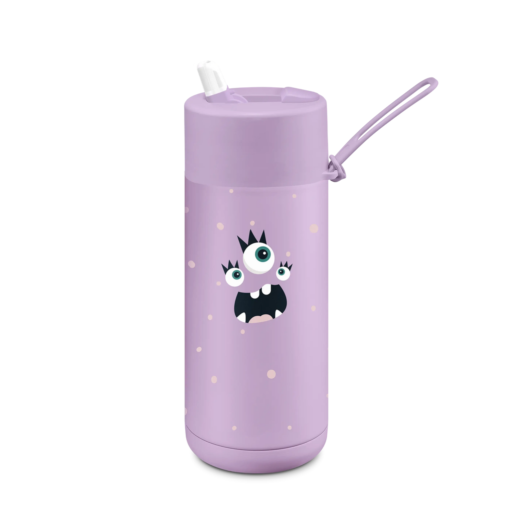 Frankster 16oz Stainless Steel Ceramic Bottle with Straw - Lilac Haze Flick