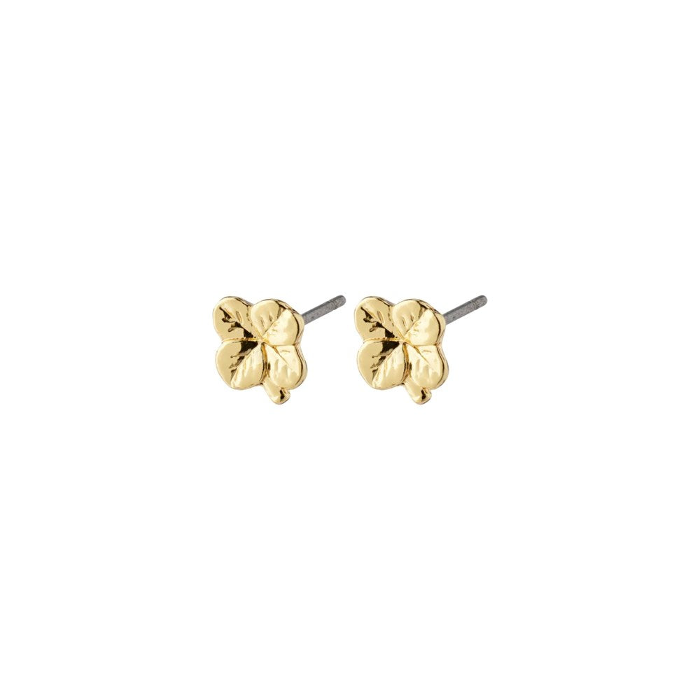 Octavia Recycled Clover Earrings - Gold Plated