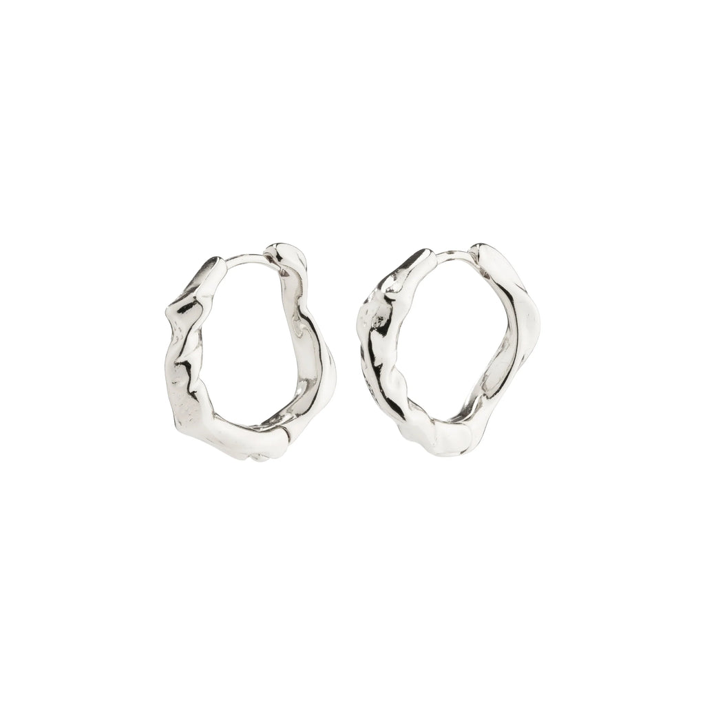 Anne Hoops - Silver Plated