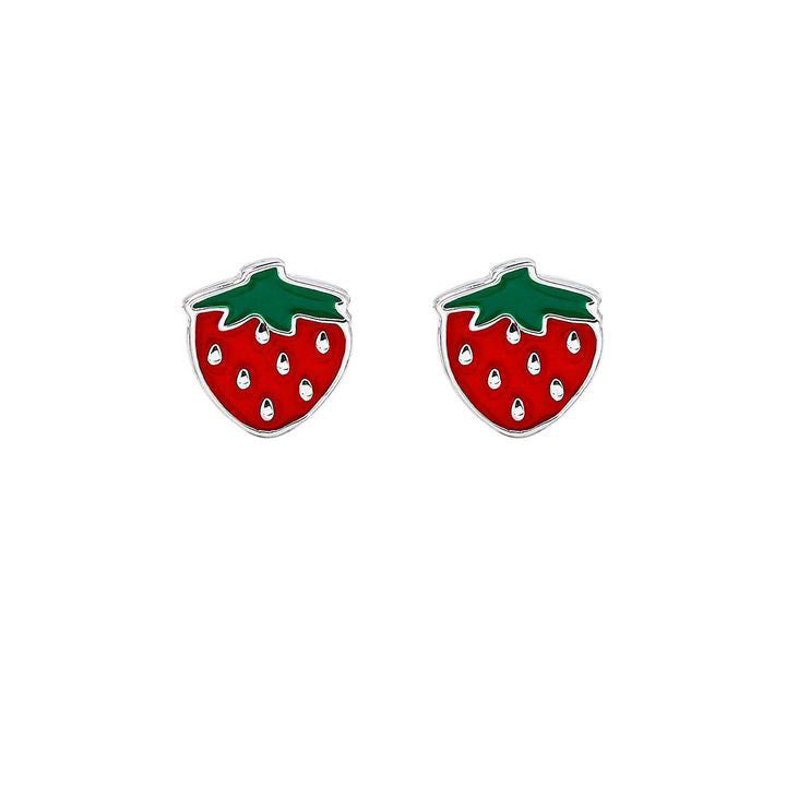 Kids Earrings - Strawberries