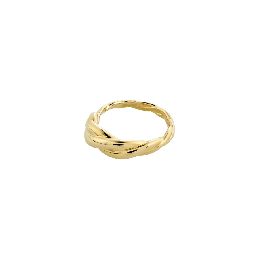 Jonna Twirl Deco Ring - Gold Plated