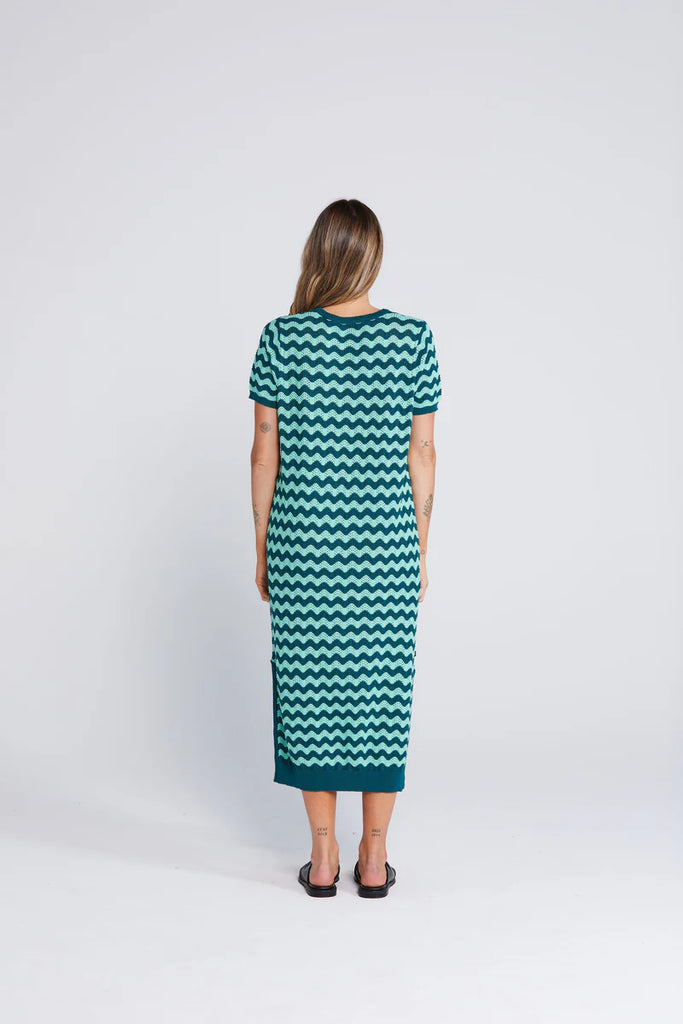 Squiggle Dress - Sage & Cypress