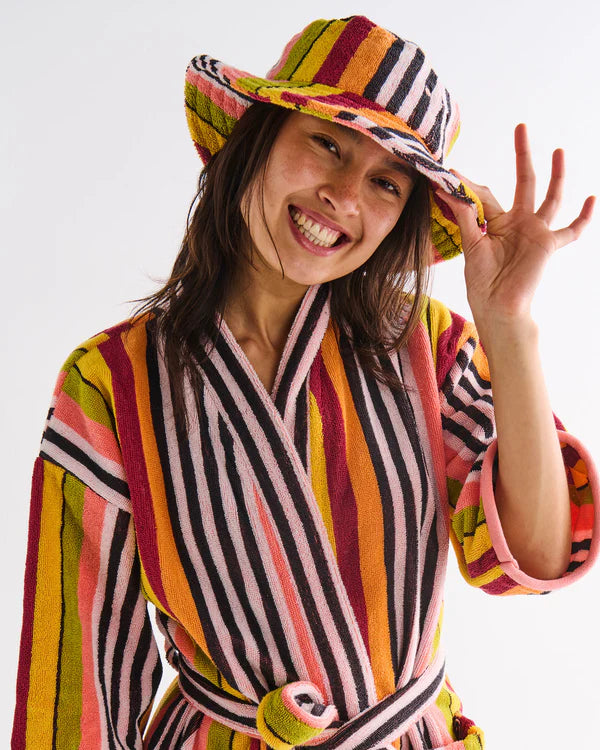 Terry Mini Bath Robe - Casablanca