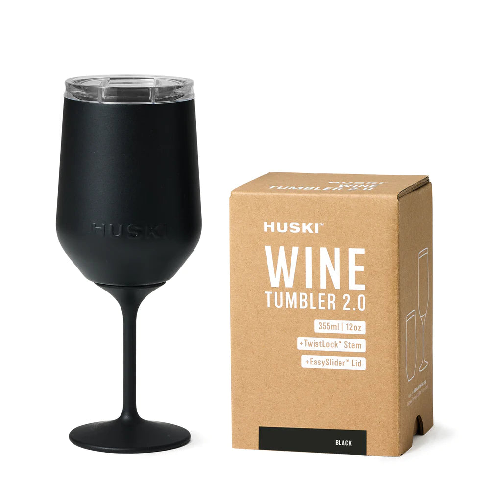 Wine Tumbler Stemware - Black