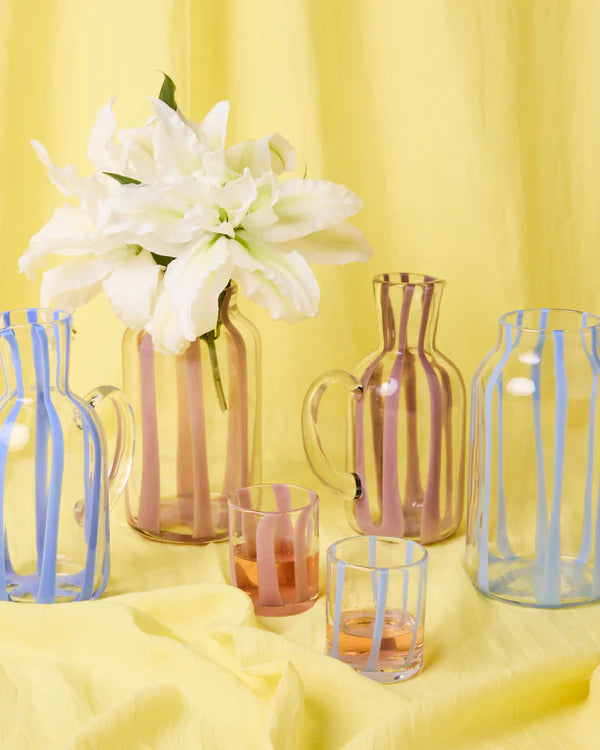 Tumbler Glass - Oink Stripe