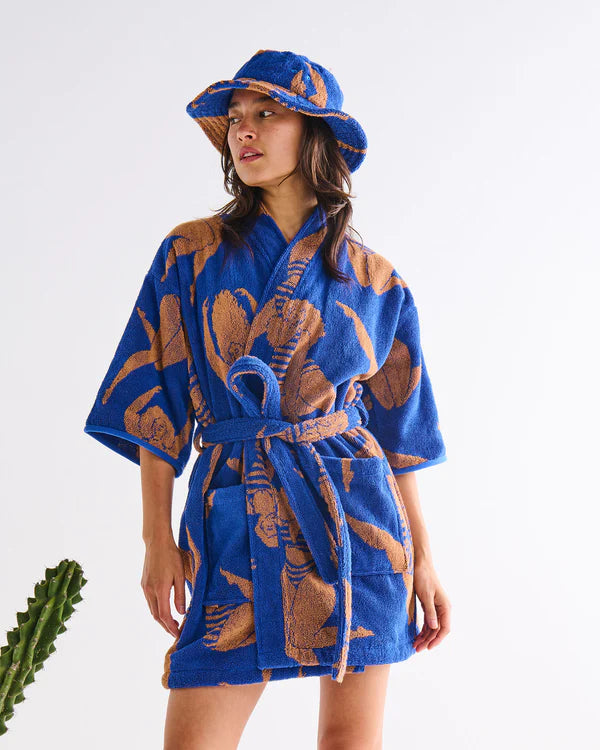 Terry Mini Bath Robe - Sun Kissed