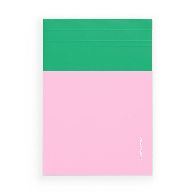 Desk Pad - A4 grid - pink and green