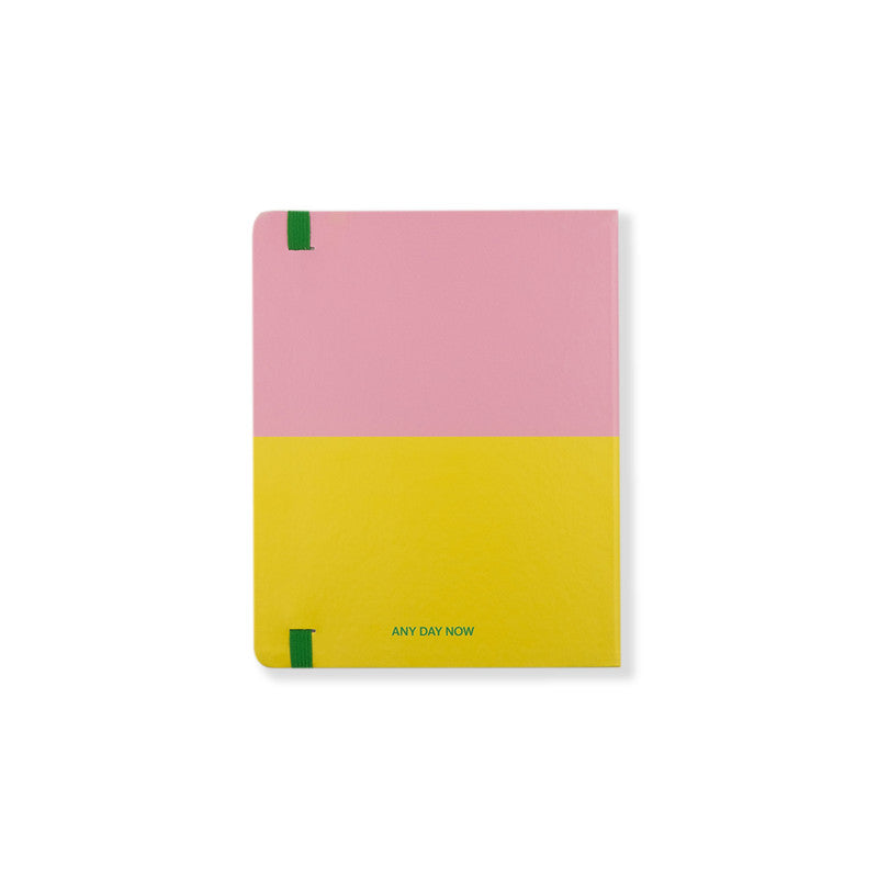 Classic A5 Wrap Notebook - Dot Pages - Pink and Yellow