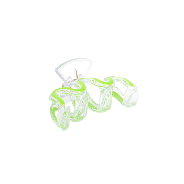 Swirl Claw Clip - Green