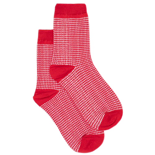 Socks - Red Houndstooth