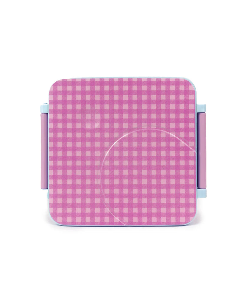 Lilac Gingham Mini Bento Lunch Box