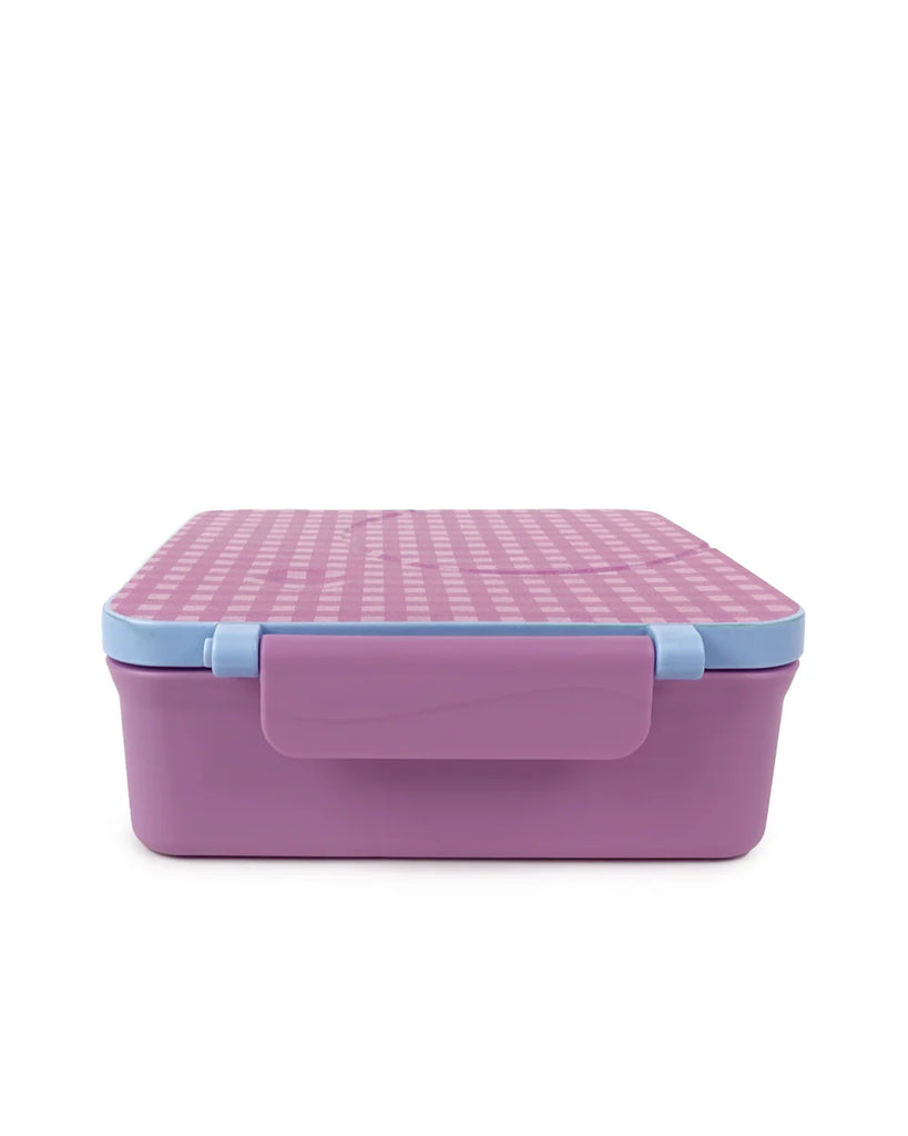 Lilac Gingham Mini Bento Lunch Box