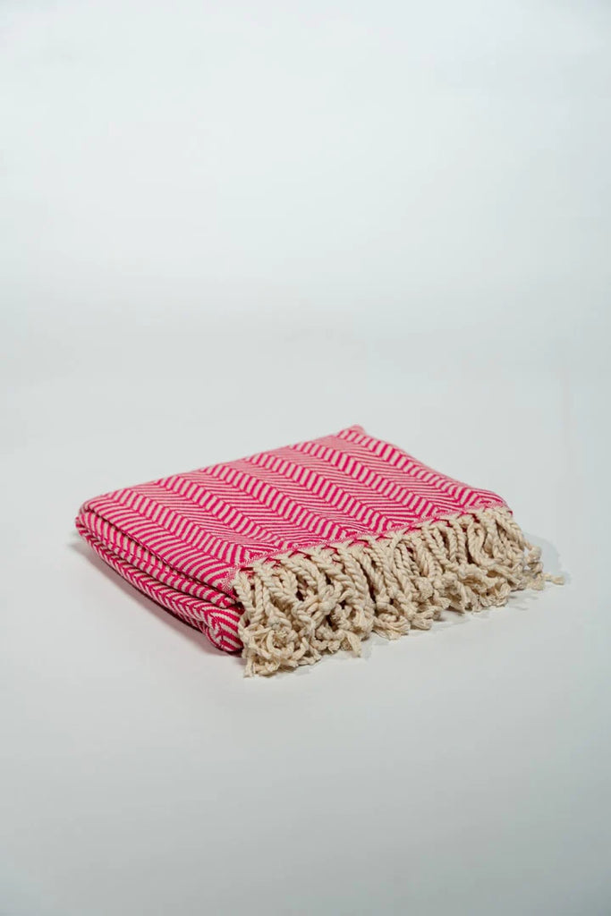 Turkish Beach Towel - Pink