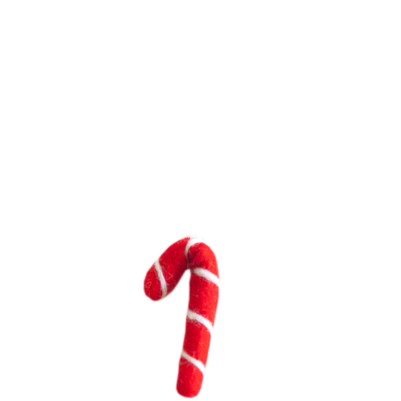 Felt Christmas Decoration - Candy Cane