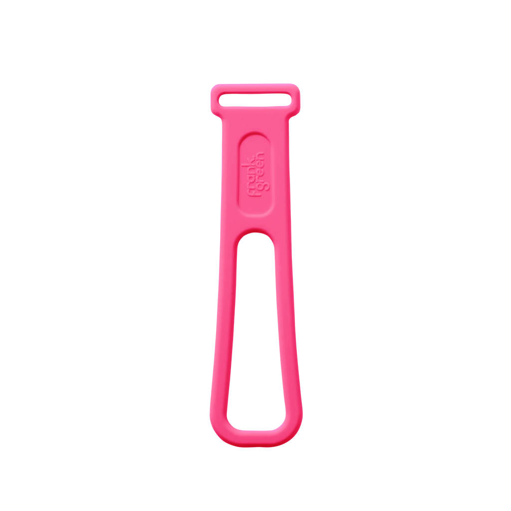 Reusable Straw Lid Strap - Neon Pink