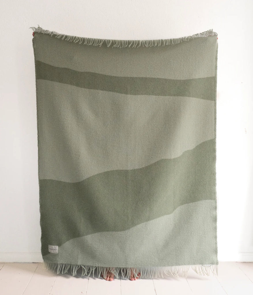 Wool Blanket - Forest Sage