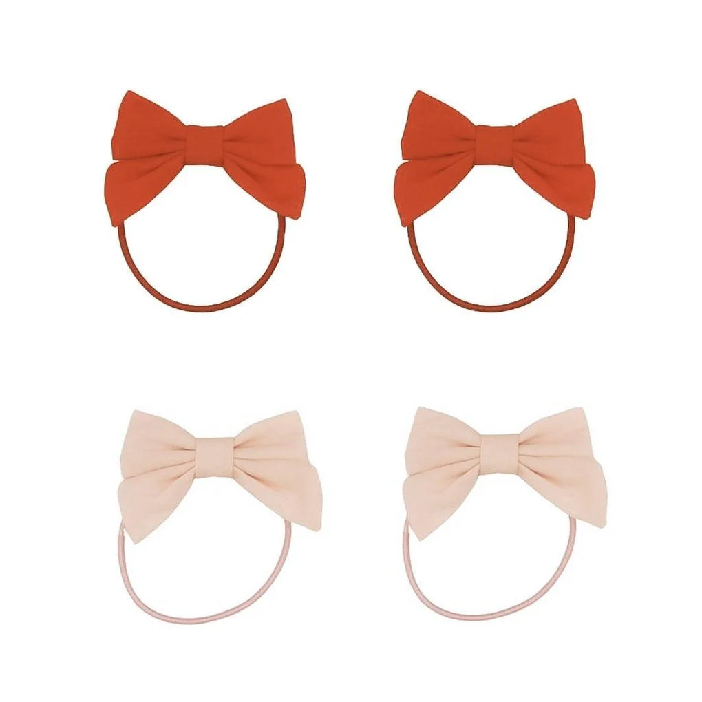 Fable Bow Ponies - Set of 4 - Blush Bloom & Cajun Blossom
