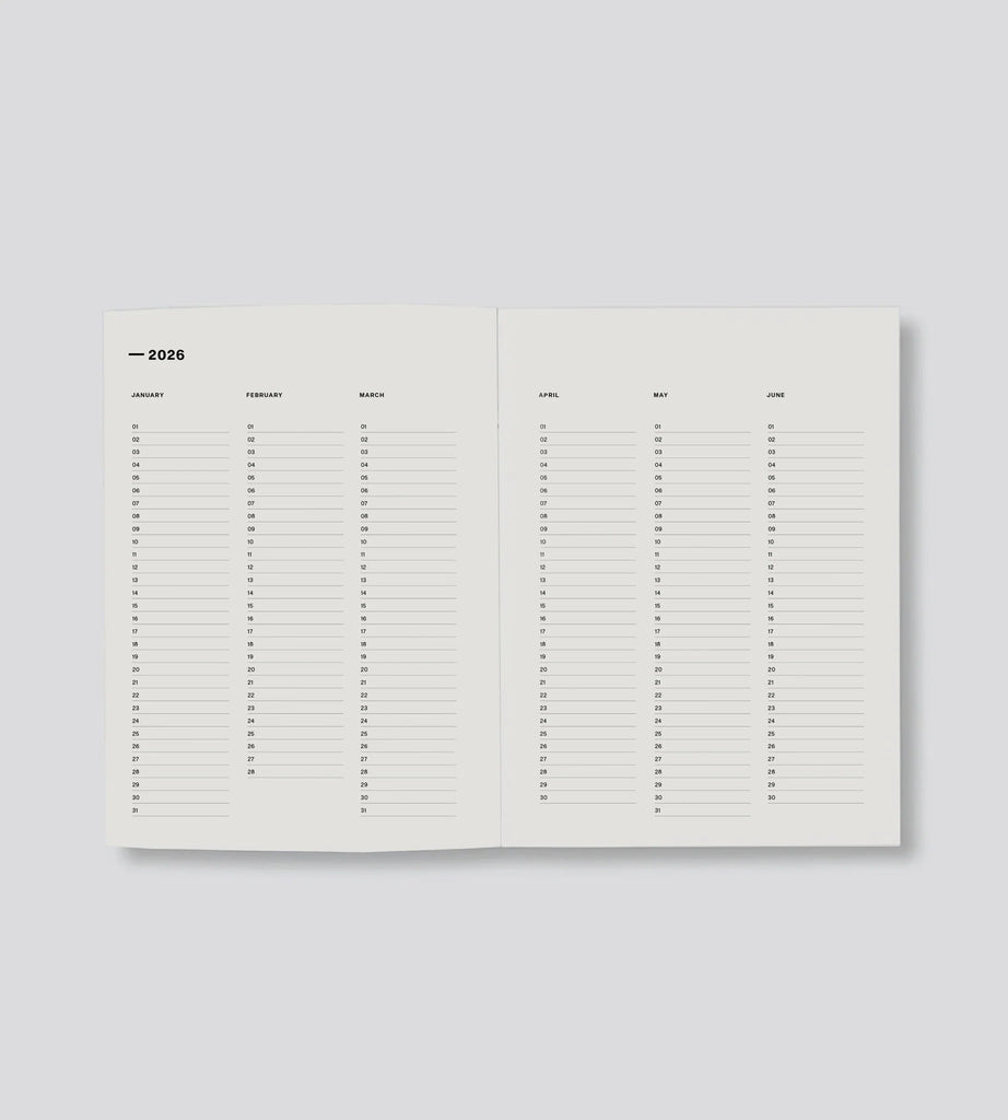Weekly Diary 2026 - Prussian Blue Floral