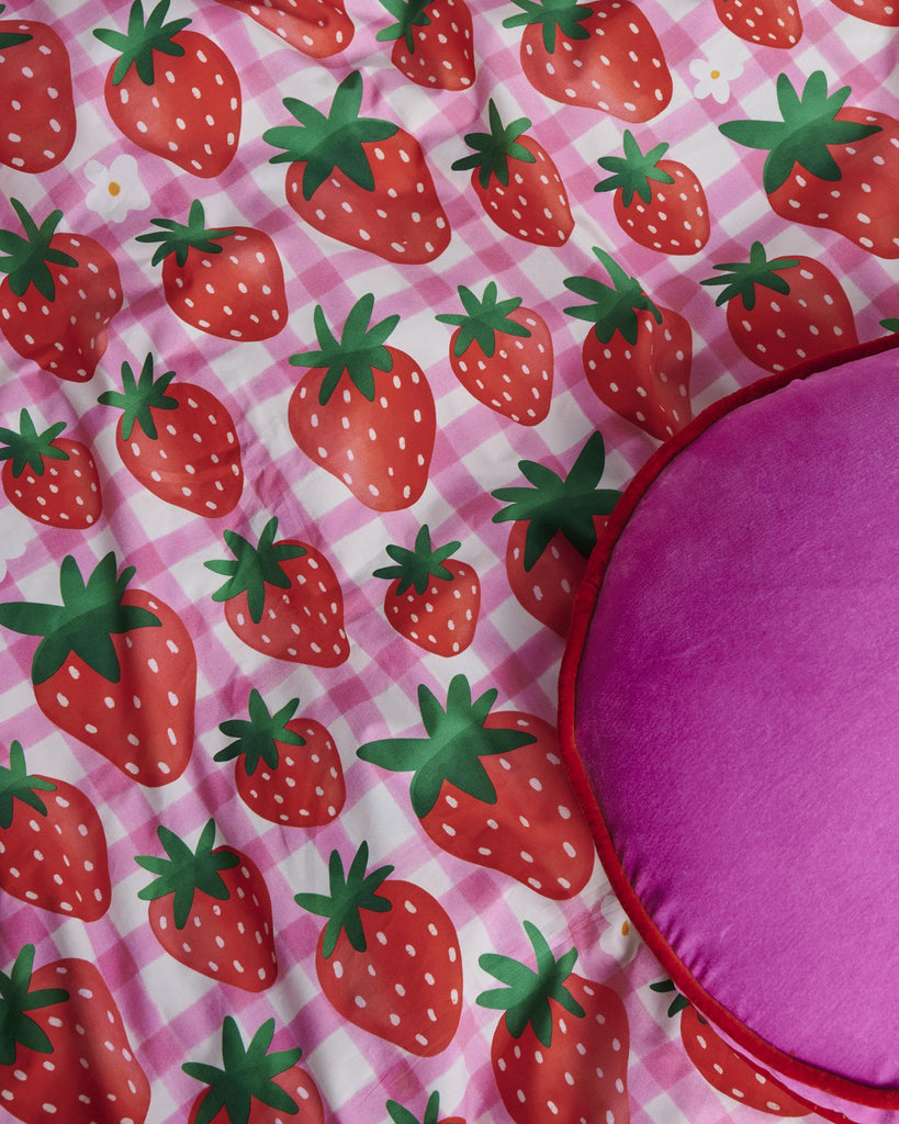 Strawberry Jam Organic Cotton Pillowcase