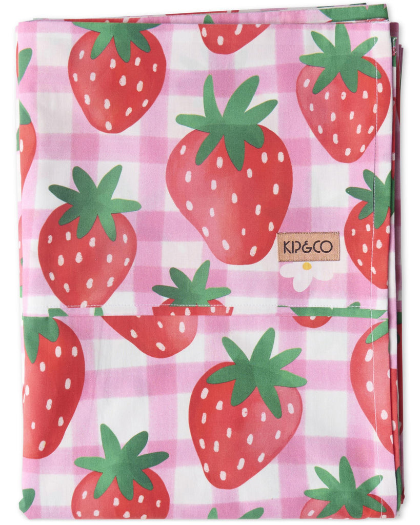 Strawberry Jam Organic Flat Sheet