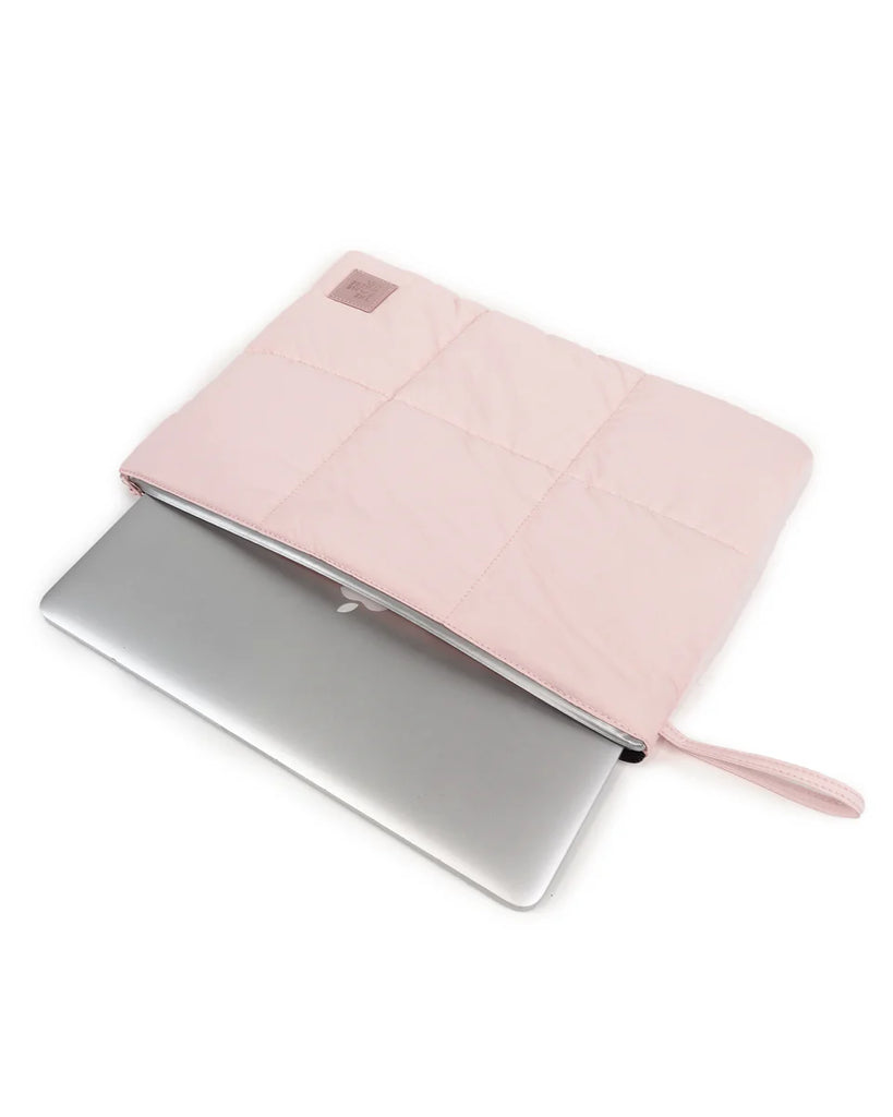 Baby Pink Puffy 16-Inch Laptop Case