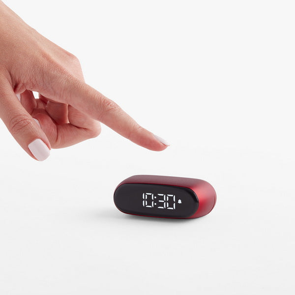 Minut Compact Alarm Clock - Dark Red