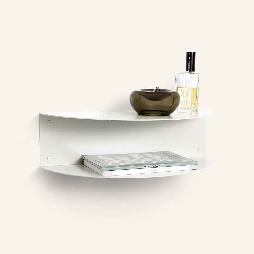 Fold Bedside Table – White
