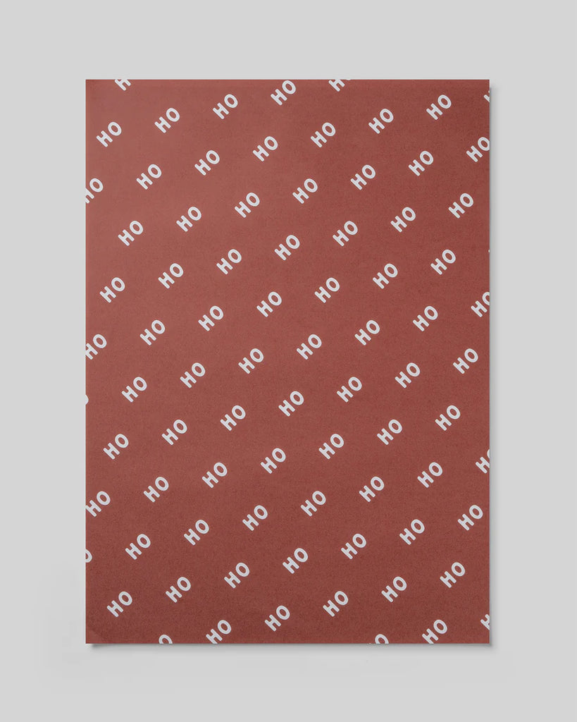 Christmas Gift Wrap Roll - Ho Ho Ho - Mulled Wine