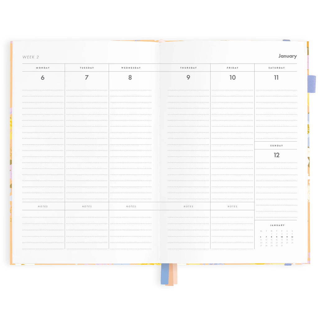 2025 A5 Planner - Botanika Peach