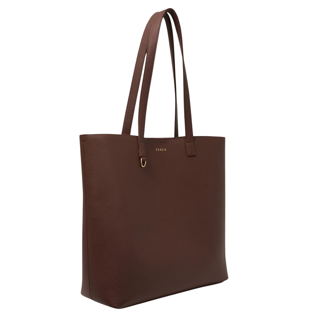 Carter Tote - Umber and Umber Chain Print