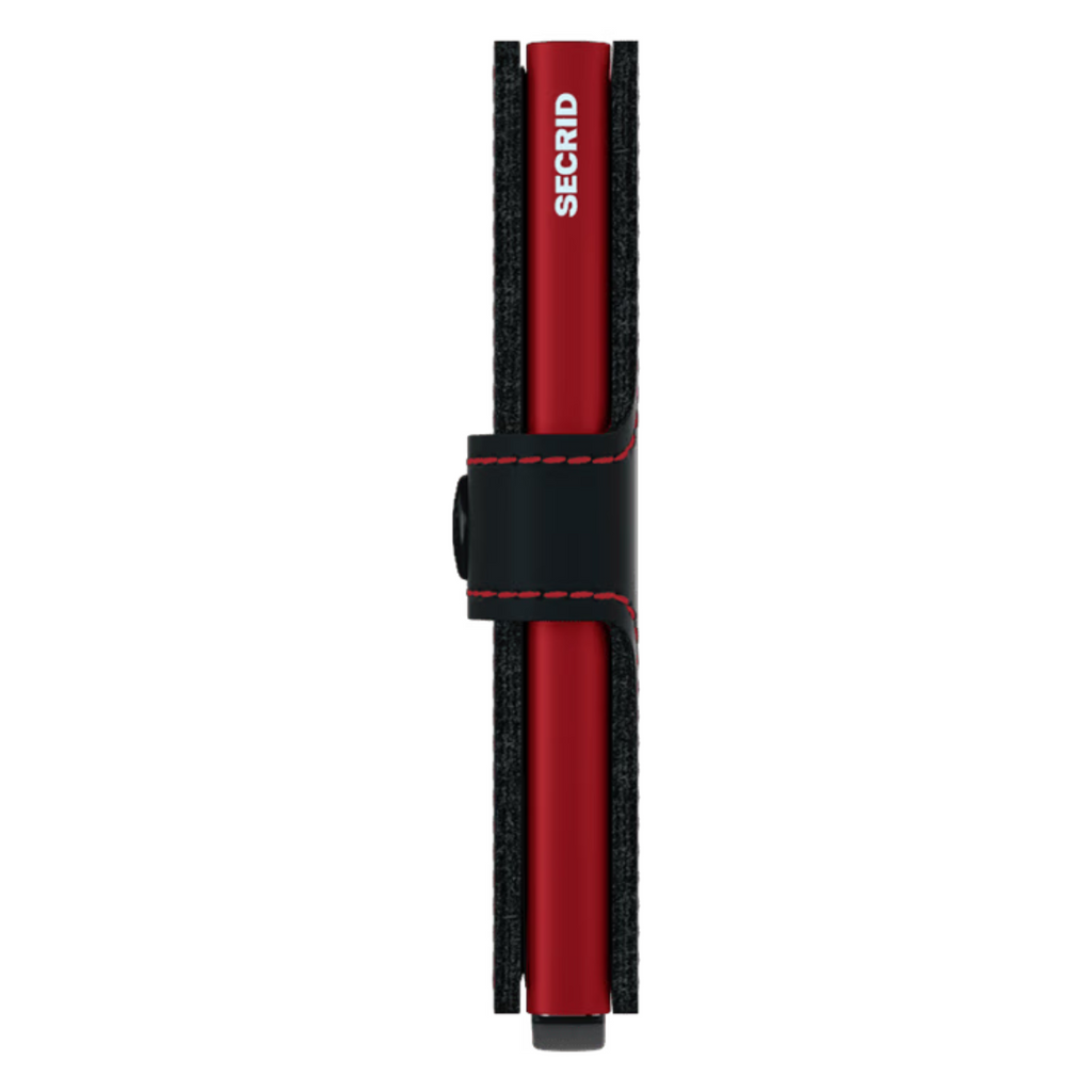 Miniwallet - Matte Black & Red