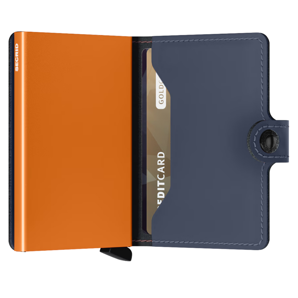 Miniwallet - Matte Night Blue & Orange