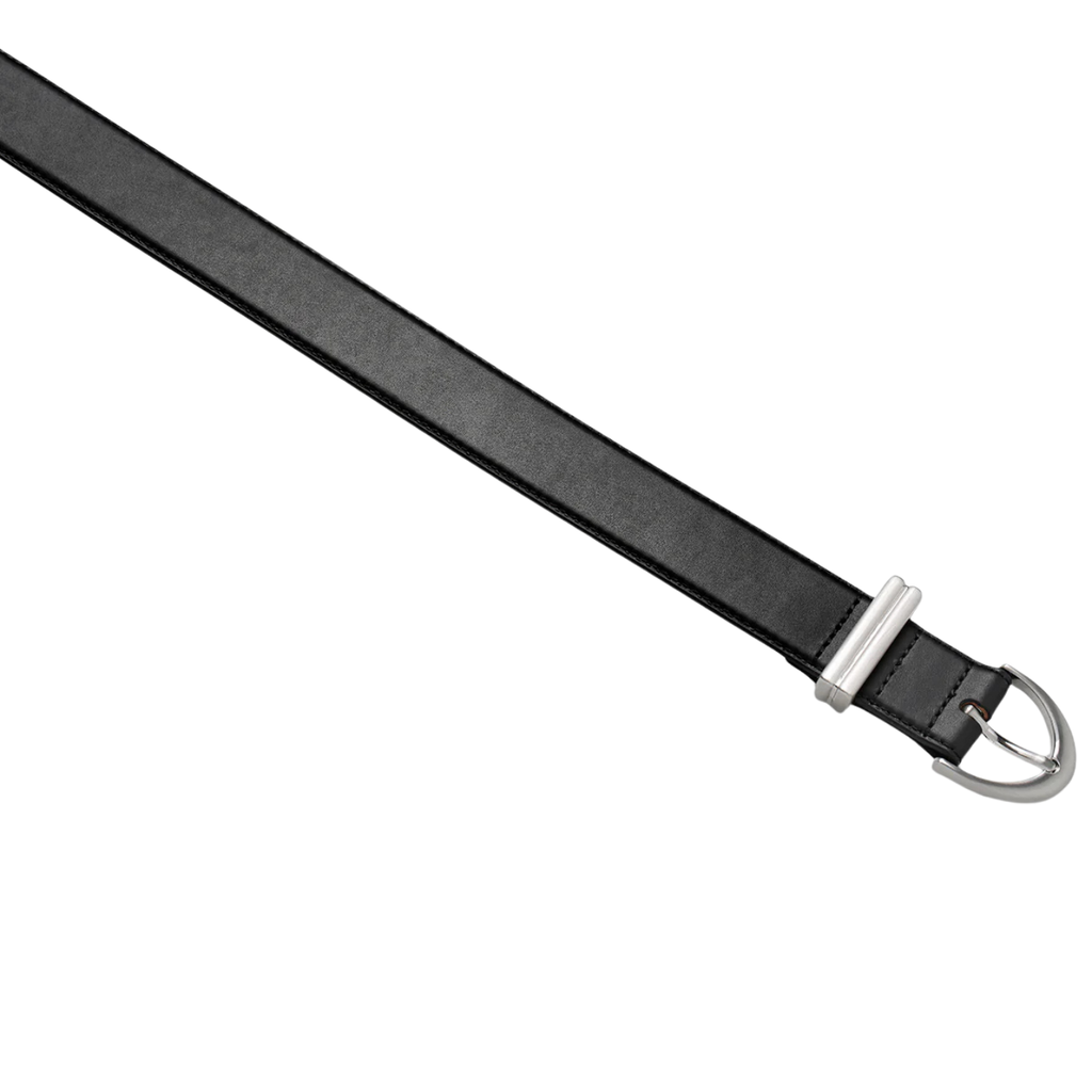 Under Your Spell Belt - Black Nappa/Silver