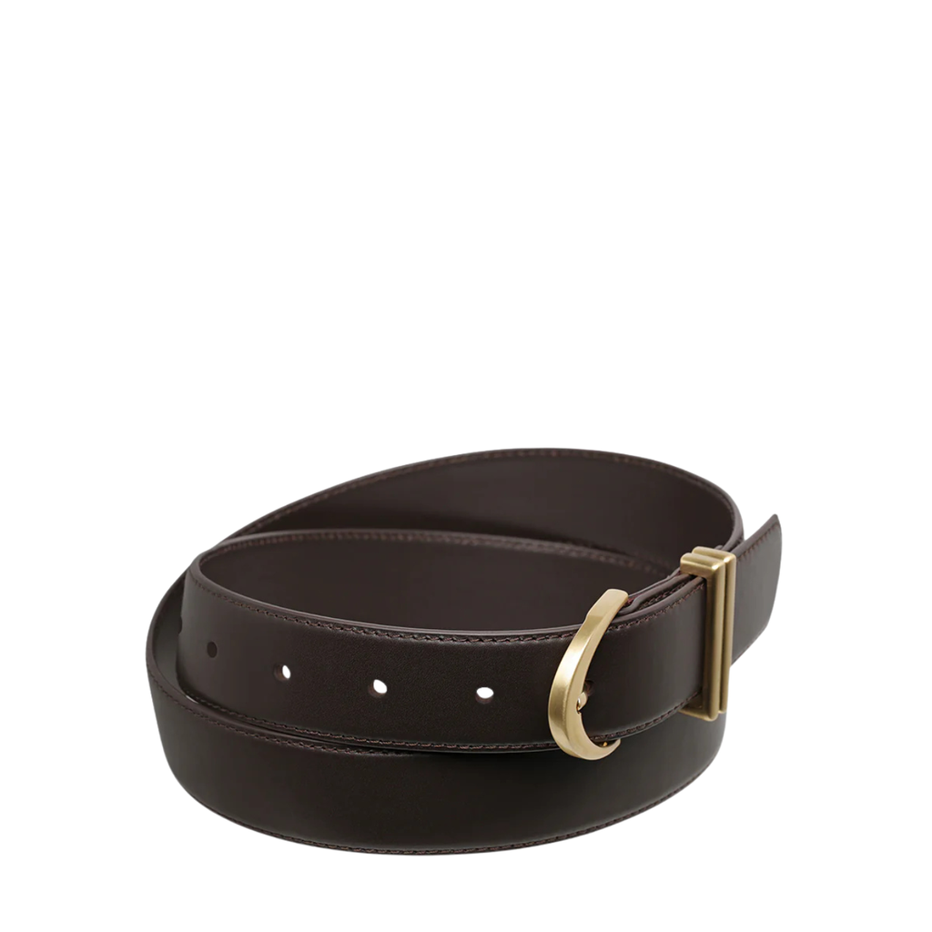 Under Your Spell Belt - Choc Nappa/Gold