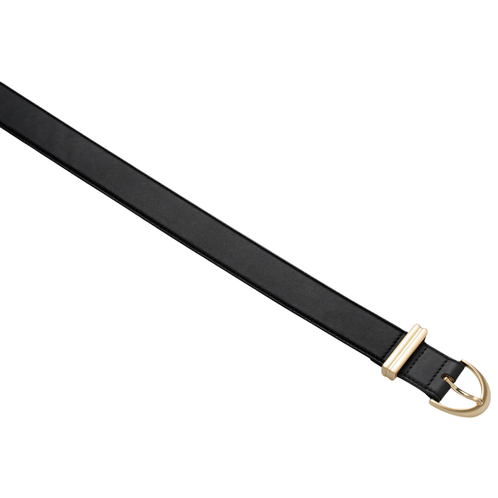Under Your Spell Belt - Black Nappa/Gold