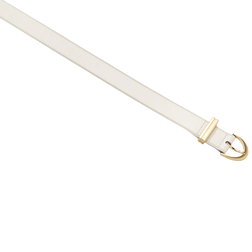 Under Your Spell Belt - Ivory Nappa/Gold