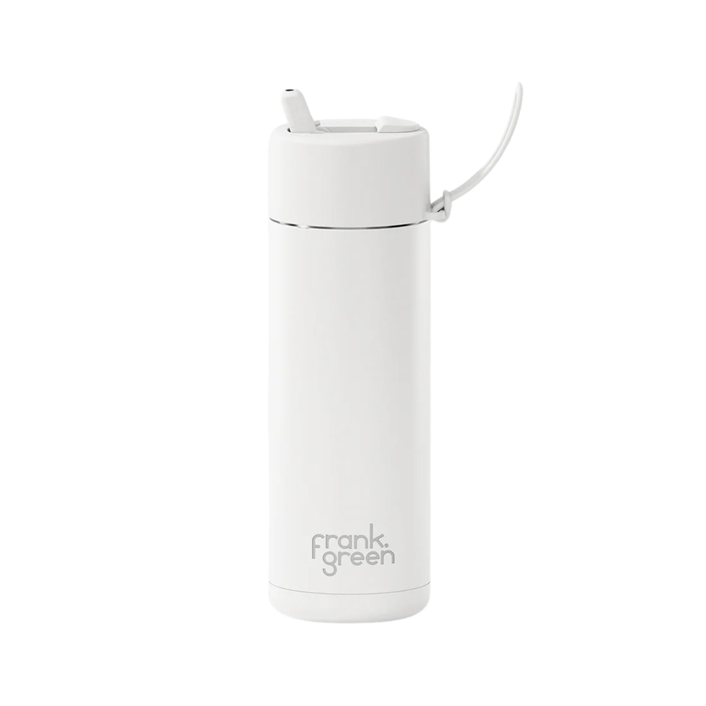 20oz Stainless Steel Ceramic Bottle with Straw - Cloud